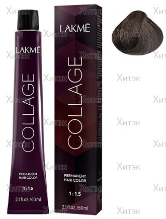Перманентная крем-краска для волос Collage 6/00 Темный блондин, 60 мл