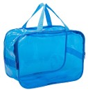 Косметичка-сумочка, 32х17х23 см, голубая