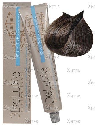 Крем-краска для волос 3DeLuXe 6/0 Темный блондин, 100 мл