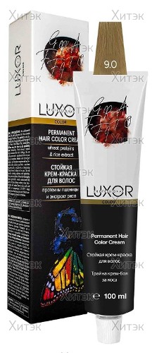Перманентная крем-краска Luxor Professional 9.0 Очень светлый блондин натуральный, 100 мл