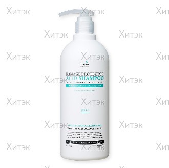 Защитный бесщелочной шампунь для поврежденных волос Lador Damage Protector Acid Shampoo, 900 мл