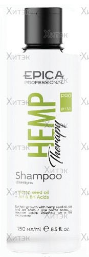 Шампунь для роста волос с маслом семян конопли Hemp Therapy Organic, 250 мл