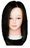 Голова-манекен 100% натуральные волосы 40-45 см (цвет 1В)