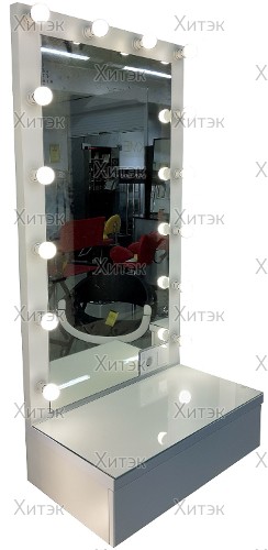 Подвесное гримерное зеркало визажиста с ящиком