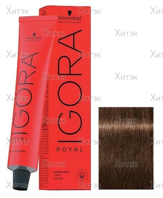 Крем-краска для волос Igora Royal Color Creme 6-4 темно-русый бежевый, 60 мл