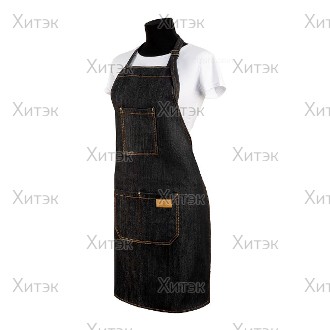 Фартук TNL "Dark jeans" с карманами, темная джинса (1441)