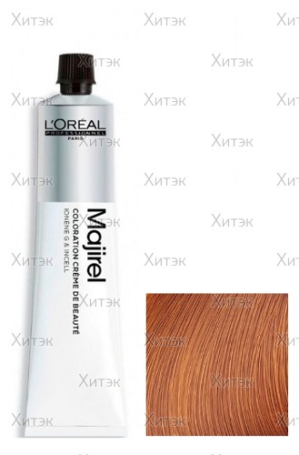 Стойкая крем-краска для волос Loreal Majirel 7.44 блондин глуб. медный, 50 мл