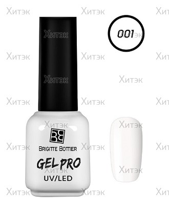Гель-лак для ногтей "Gel Pro" тон 001, White, 12 мл