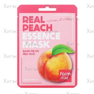 Тканевая маска Farmstay с экстрактом персика Real Peach Essence Mask, 23 мл