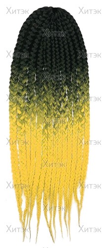 Афрокосы 1/Yellow черно-желтый, 50 см