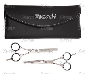 Комплект парикмахерских ножниц в чехле K-2 (K1055 + K1255)
