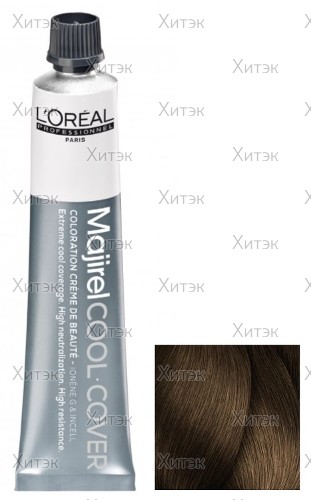 Стойкая краска для волос Loreal Majirel Cool Cover 7.18 блондин пеп. мокка, 50 мл