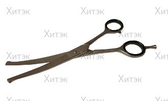 Ножницы парикмахерские для груминга РТ-135(7), изогнутые
