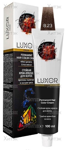 Перманентная крем-краска Luxor Professional Color 8.23 Светлый блондин фиолетовый золотистый, 100 мл
