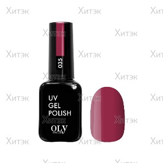 Гель-лак для ногтей Oly Style т. 035 розово-красный, 10 мл