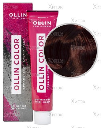 Перманентная крем-краска для волос Ollin Color 5/5 светлый шатен махаг., 100 мл