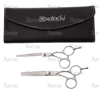 Комплект парикмахерских ножниц в чехле K-1 (K1155 + K1355)