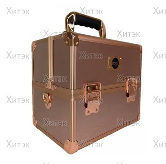 Бьюти кейс для косметики Okiro CWB 5350 24х19 х23 см, розовое золото
