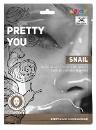Тканевая маска для лица Pretty You "Snail", 25 мл