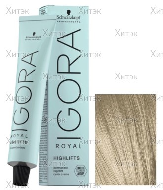 Крем-краска для волос Igora Royal Highlifts 10-1 экстрасв. блон. сандрэ, 60 мл