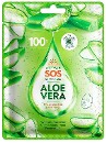 100% SOS Увлажняющая тканевая маска для лица после солнца "Aloe Vera", 22 г