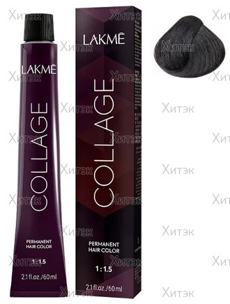 Перманентная крем-краска для волос Collage 3/00 Темный шатен, 60 мл