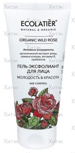 Гель-эксфолиант для лица Organic Wild Rose "Молодость и красота", 100 мл