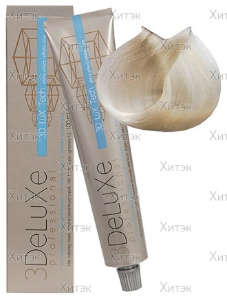 Крем-краска для волос 3DeLuXe 902 Платиновый блондин; Сильный осветлитель, 100 мл