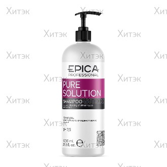 Шампунь для глубокого очищения Epica Pure solution с натуральным бетаином, 1000 мл